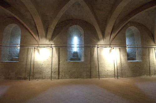 Muro de la sala de los monjes de Valbuena